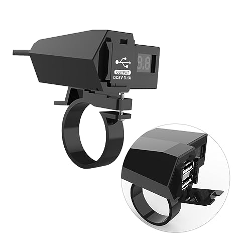 Warmhm USB Ladegerät für Wasserdichtem Gehäuse Dual USB für Schnelles Laden von Handy und Tablet Digitale Spannungsanzeige Kompatibel Warmhm USB Ladegerät für Wasserdichtem Gehäuse Dual USB für Schnelles Laden von Handy und Tablet Digitale Spannungsanzeige Kompatibel von Warmhm