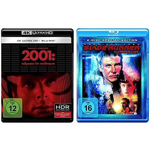 2001: Odyssee im Weltraum (4K Ultra-HD) (+ Blu-ray 2D) (+ Bonus-Blu-ray) (Repack) & Blade Runner (Final Cut) [Blu-ray] von Warner Bros (Universal Pictures)