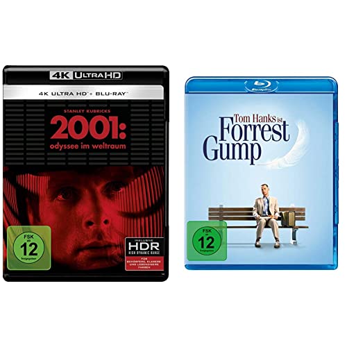 2001: Odyssee im Weltraum (4K Ultra-HD) (+ Blu-ray 2D) (+ Bonus-Blu-ray) (Repack) & Forrest Gump - Remastered [Blu-ray] von Warner Bros (Universal Pictures)