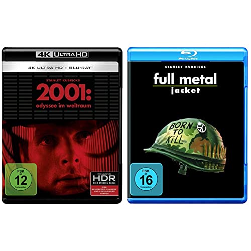 2001: Odyssee im Weltraum (4K Ultra-HD) (+ Blu-ray 2D) (+ Bonus-Blu-ray) (Repack) & Full Metal Jacket [Blu-ray] von Warner Bros (Universal Pictures)