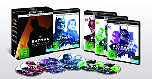 Batman 1-4 - 4K Collection (4K Ultra-HD + Blu-rays) (8 Discs) von Warner Bros (Universal Pictures)