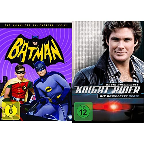 Batman - Die komplette Serie (18 Discs) & Knight Rider - Die komplette Serie [26 DVDs] von Warner Bros (Universal Pictures)