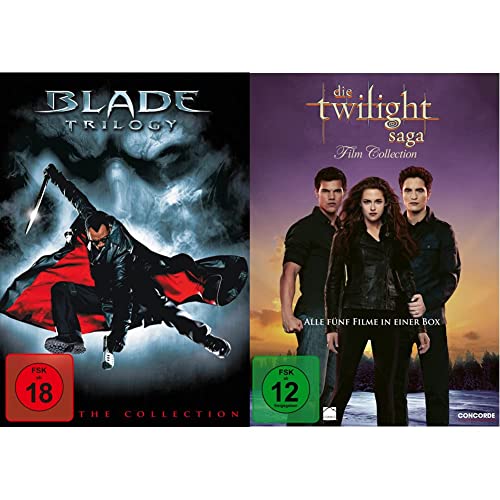 Blade Trilogy [3 DVDs] & Die Twilight Saga Film Collection [5 DVDs] von Warner Bros (Universal Pictures)