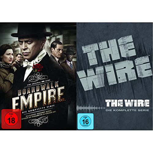 Boardwalk Empire Komplettbox (inkl. Bonusdisc) [Limited Edition] [23 DVDs] (exklusiv bei Amazon.de) & The Wire Staffel 1-5 Komplettbox (exklusiv bei Amazon.de) [24 DVDs] von Warner Bros (Universal Pictures)