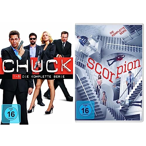 Chuck: Die komplette Serie [23 DVDs] & Scorpion - Die komplette Serie (DVD) von Warner Bros (Universal Pictures)