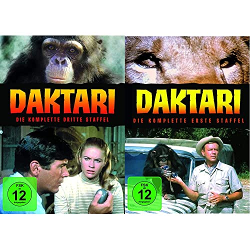Daktari: Die komplette dritte Staffel [7 DVDs] & Daktari: Die komplette erste Staffel [4 DVDs] von Warner Bros (Universal Pictures)