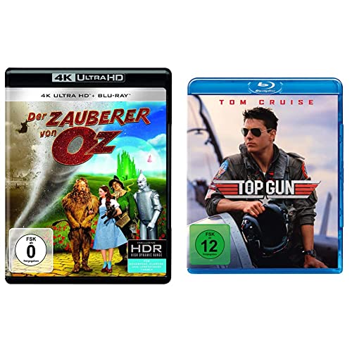 Der Zauberer von Oz (4K Ultra-HD) (+ Blu-ray 2D) & Top Gun (Blu-ray) von Warner Bros (Universal Pictures)