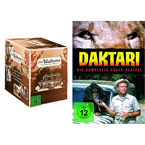 Die Waltons – Die komplette Serie (Staffel 1-9) (exklusiv bei Amazon.de) [Limited Edition] [58 DVDs] & Daktari: Die komplette erste Staffel [4 DVDs] von Warner Bros (Universal Pictures)