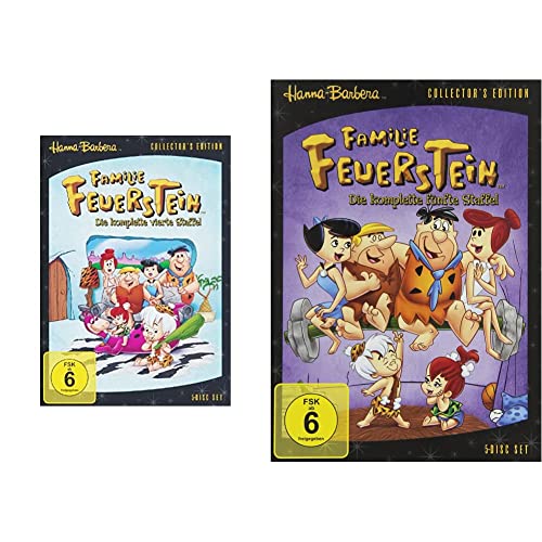 Familie Feuerstein - Die komplette vierte Staffel [Collector's Edition] [5 DVDs] & Familie Feuerstein - Die komplette fünfte Staffel [Collector's Edition] [5 DVDs] von Warner Bros (Universal Pictures)