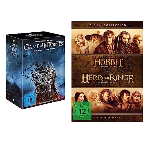 Game of Thrones - Die komplette Serie [38 DVDs] & Mittelerde Collection [6 DVDs] von Warner Bros (Universal Pictures)