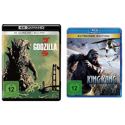 Godzilla (4K Ultra-HD) (+ Blu-ray 2D) & King Kong (Extended Edition) [Blu-ray] von Warner Bros (Universal Pictures)
