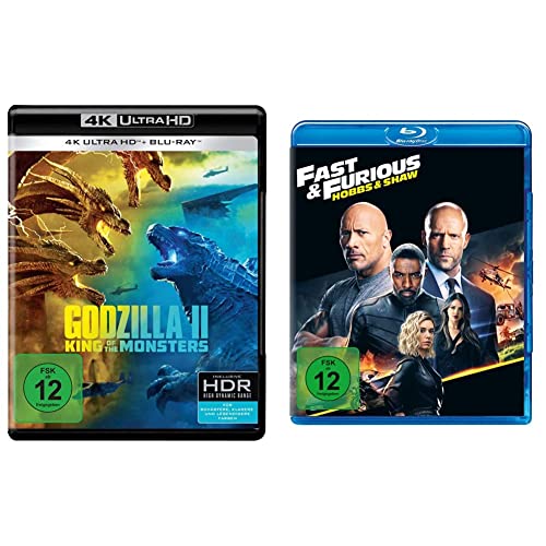 Godzilla II: King of the Monsters (4K Ultra-HD + Blu-ray) & Fast & Furious: Hobbs & Shaw [Blu-ray] von Warner Bros (Universal Pictures)