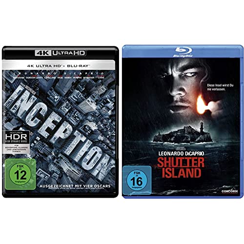 Inception (4K Ultra-HD + 2D-Blu-ray) (2-Disc Version) [Blu-ray] & Shutter Island [Blu-ray] von Warner Bros (Universal Pictures)