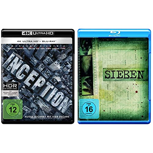 Inception (4K Ultra-HD + 2D-Blu-ray) (2-Disc Version) [Blu-ray] & Sieben [Blu-ray] von Warner Bros (Universal Pictures)