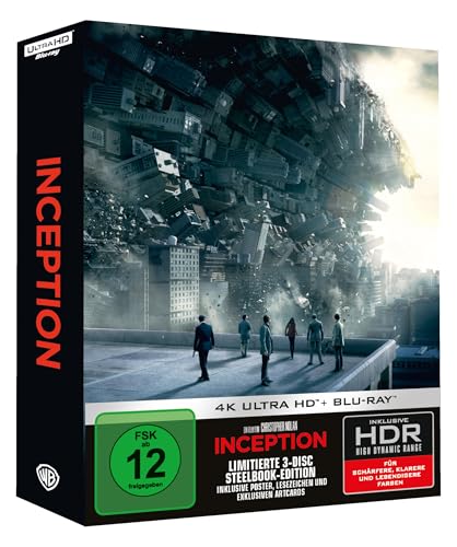 Inception - Ultimate Collector's Edition (4K Ultra HD + Blu-ray + Bonus-Blu-ray) von Warner Bros (Universal Pictures)