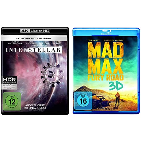 Interstellar (4K Ultra-HD + 2D-Blu-ray) (2-Disc Version) [Blu-ray] & Mad Max: Fury Road [3D Blu-ray] von Warner Bros (Universal Pictures)