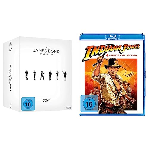 James Bond - Collection 2016 [Blu-ray] & Indiana Jones – 4-Movie Collection [Blu-ray] von Warner Bros (Universal Pictures)