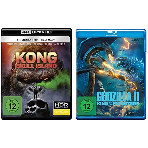 Kong: Skull Island (4K Ultra-HD + 2D-Blu-ray) (2-Disc Version) [Blu-ray] & Godzilla II: King of the Monsters [Blu-ray] von Warner Bros (Universal Pictures)