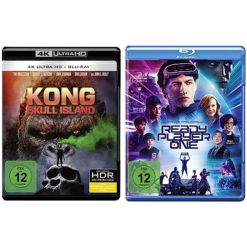 Kong: Skull Island (4K Ultra-HD + 2D-Blu-ray) (2-Disc Version) [Blu-ray] & Ready Player One [Blu-ray] von Warner Bros (Universal Pictures)