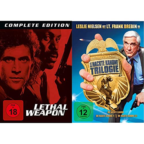 Lethal Weapon 1-4 - Complete Edition [8 DVDs] & Die Nackte Kanone Trilogie (Die Nackte Kanone / Die Nackte Kanone 2 1/2 / Die Nackte Kanone 33 1/3) [3 DVDs] von Warner Bros (Universal Pictures)