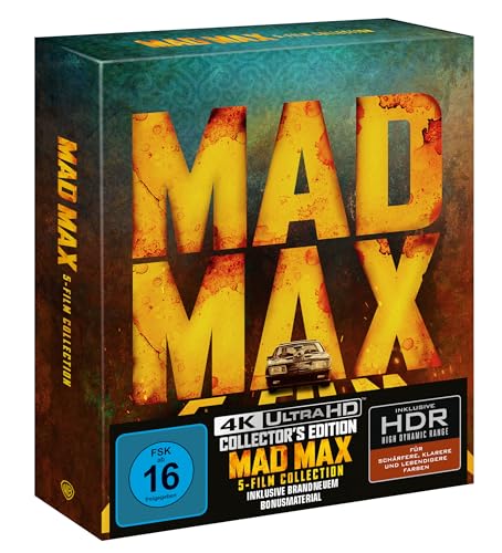 Mad Max 5-Film-Ultimate Collector's Edition [4K Ultra HD] + [Blu-ray] von Warner Bros