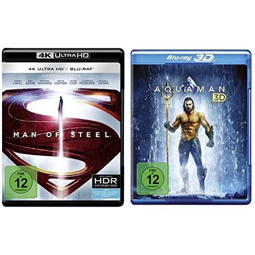Man of Steel (4K Ultra-HD + 2D-Blu-ray) (2-Disc Version) & Aquaman [3D Blu-ray] von Warner Bros (Universal Pictures)
