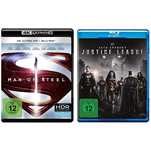 Man of Steel (4K Ultra-HD + 2D-Blu-ray) (2-Disc Version) & Zack Snyder's Justice League [Blu-ray] von Warner Bros (Universal Pictures)