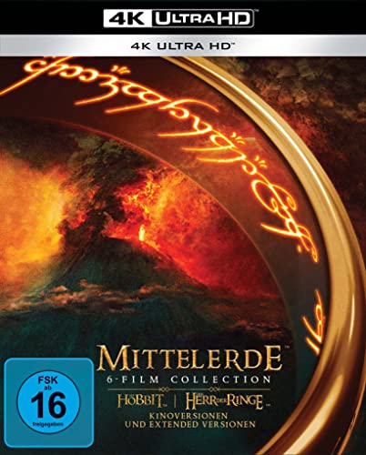 Mittelerde 6-Film Collection - Kinoversion und Extended Version von allen 6 Filmen auf 15 Discs (4K Ultra HD) [Blu-ray] von Warner Bros