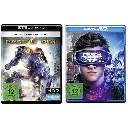 Pacific Rim (4K Ultra-HD + 2D-Blu-ray) (2-Disc Version) [Blu-ray] & Ready Player One [3D Blu-ray] von Warner Bros (Universal Pictures)