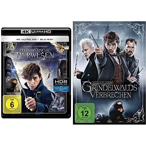 Phantastische Tierwesen und wo sie zu finden sind (4K Ultra-HD + 2D-Blu-ray) (2-Disc Version) [Blu-ray] & Phantastische Tierwesen: Grindelwalds Verbrechen von Warner Bros (Universal Pictures)