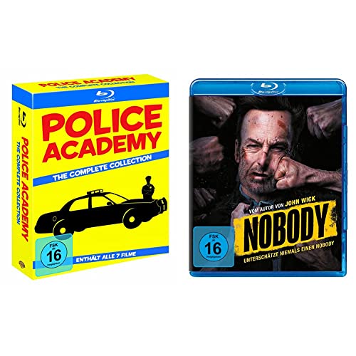 Police Academy Collection (7 Discs) [Blu-ray] (exklusiv bei Amazon.de) & NOBODY [Blu-ray] von Warner Bros (Universal Pictures)