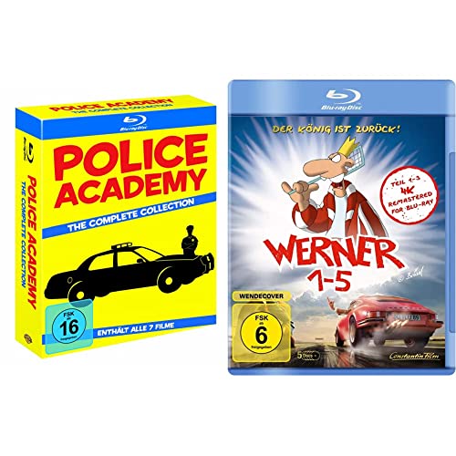 Police Academy Collection (7 Discs) [Blu-ray] (exklusiv bei Amazon.de) & Werner 1-5 - Königbox [Blu-ray] von Warner Bros (Universal Pictures)