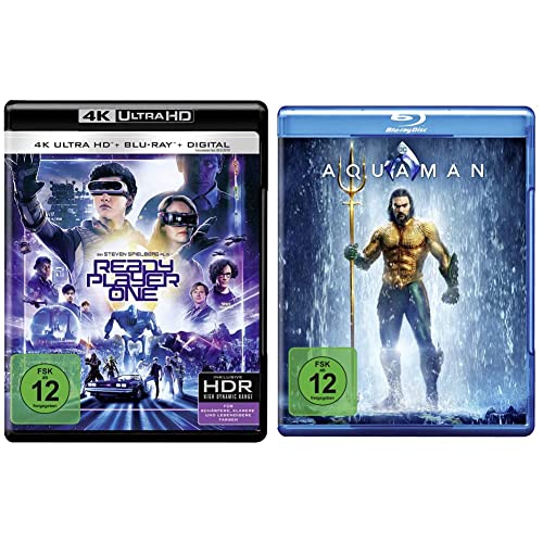 Ready Player One (4K Ultra-HD) (+ Blu-ray 2D) & Aquaman [Blu-ray] von Warner Bros (Universal Pictures)