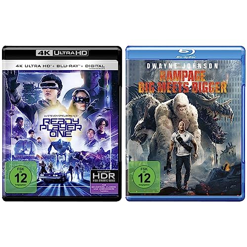 Ready Player One (4K Ultra-HD) (+ Blu-ray 2D) & Rampage: Big Meets Bigger [Blu-ray] von Warner Bros (Universal Pictures)