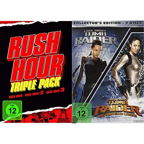 Rush Hour - Trilogy [3 DVDs] & Lara Croft: Tomb Raider / Tomb Raider - Die Wiege des Lebens [Collector's Edition] [2 DVDs] von Warner Bros (Universal Pictures)