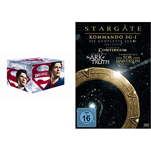Smallville Gesamtbox [60 DVDs] (exklusiv bei Amazon.de) & Stargate Kommando SG-1 - Die komplette Serie (inkl. Continuum, The Ark of Truth) [61 DVDs] von Warner Bros (Universal Pictures)