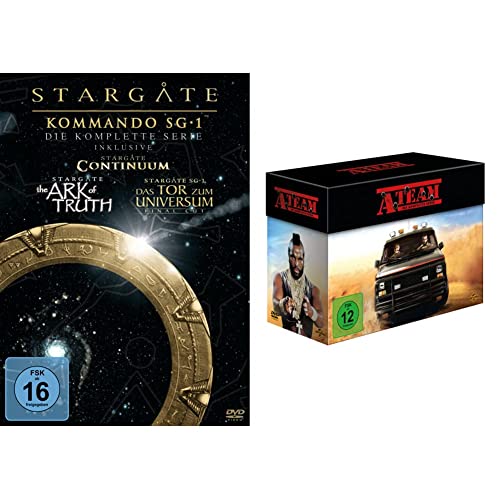 Stargate Kommando SG-1 - Die komplette Serie (inkl. Continuum, The Ark of Truth) [61 DVDs] & A-Team - Die komplette Serie [27 DVDs] von Warner Bros (Universal Pictures)