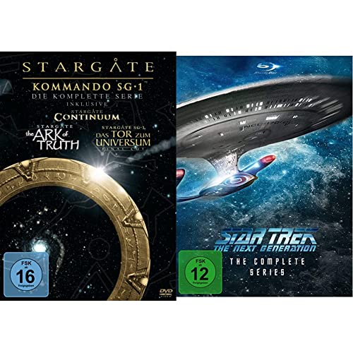 Stargate Kommando SG-1 - Die komplette Serie (inkl. Continuum, The Ark of Truth) [61 DVDs] & Star Trek - The Next Generation (The Complete Series) [Blu-ray] von Warner Bros (Universal Pictures)
