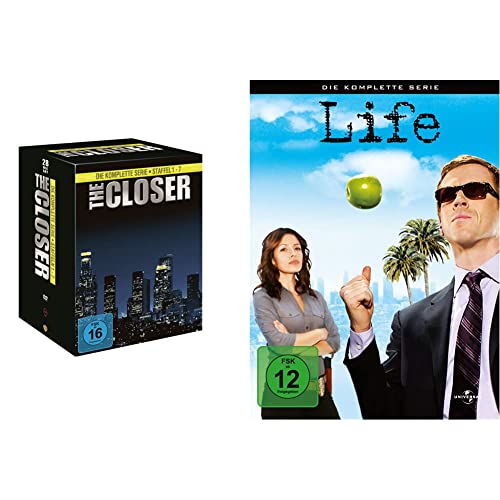 The Closer - Die komplette Serie (Staffel 1-7) (exklusiv bei Amazon.de) [Limited Edition] [28 DVDs] & Life - Die komplette Serie [9 DVDs] von Warner Bros (Universal Pictures)