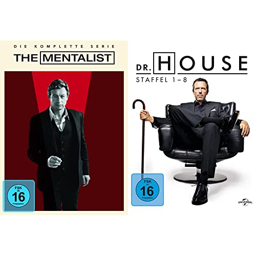 The Mentalist Komplettbox (exklusiv bei Amazon.de) [Limited Edition] & Dr. House - Die komplette Serie [Blu-ray] von Warner Bros (Universal Pictures)