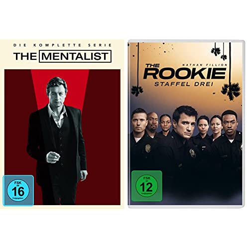 The Mentalist Komplettbox (exklusiv bei Amazon.de) [Limited Edition] & The Rookie - Staffel drei [4 DVDs] von Warner Bros (Universal Pictures)