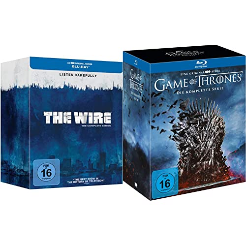 The Wire - Die komplette Serie (Staffel 1-5) (exklusiv bei Amazon.de) [Blu-ray] [Limited Edition] & Game of Thrones - Die komplette Serie [Blu-ray] von Warner Bros (Universal Pictures)