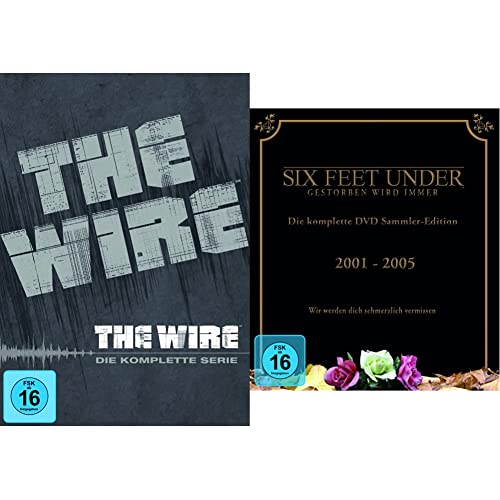 The Wire Staffel 1-5 Komplettbox (exklusiv bei Amazon.de) [24 DVDs] & Six Feet Under - Die komplette Serie (25 Discs) (exklusiv bei Amazon.de) von Warner Bros (Universal Pictures)