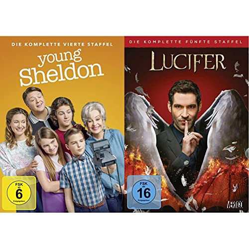 Young Sheldon - Die komplette vierte Staffel [2 DVDs] & Lucifer: Staffel 5 [4 DVDs] von Warner Bros (Universal Pictures)