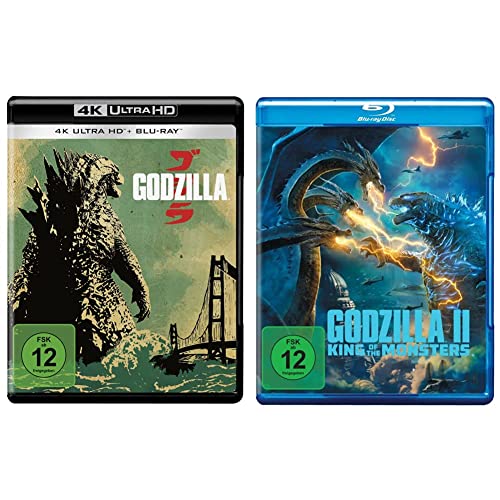 Godzilla (4K Ultra-HD) (+ Blu-ray 2D) & Godzilla II: King of the Monsters [Blu-ray] von Warner Bros (Universal Pictures Germany GmbH)