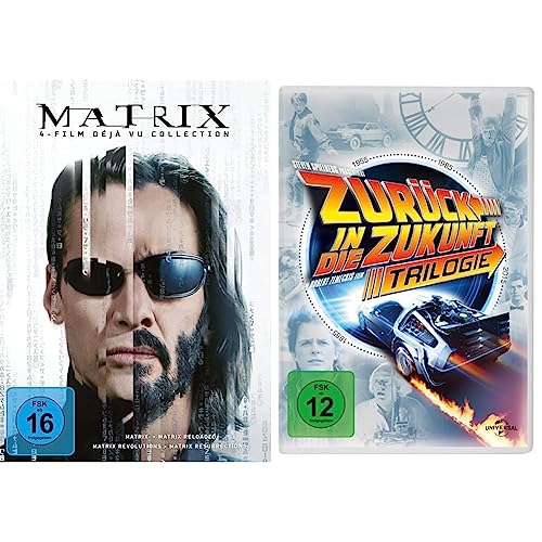 Matrix 4-Film Déjà Vu Collection [4 DVDs] & Zurück in die Zukunft - Trilogie/30th Anniversary [4 DVDs] von Warner Bros (Universal Pictures Germany GmbH)