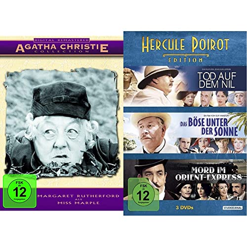 Agatha Christie Collection - Miss Marple [4 DVDs] & Hercule Poirot Edition:Tod auf dem Nil / Das Böse unter der Sonne / Mord im Orient Express von Warner Bros Entertainment