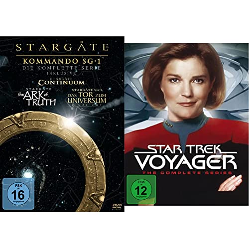 Stargate Kommando SG-1 - Die komplette Serie (inkl. Continuum, The Ark of Truth) [61 DVDs] & Star Trek - Voyager: Complete Boxset (48 Discs) von Warner Bros Entertainment