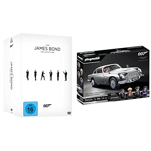 The James Bond Collection [24 DVDs] & PLAYMOBIL 70578 JAMES BOND ASTON MARTIN DB5 - GOLDFINGER EDITION, Für James-Bond-Fans, Sammler und Kinder von 5-99 Jahren von Warner Bros Entertainment