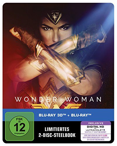 Wonder Woman als Steelbook (Limited Edition exklusiv bei Amazon.de) [3D Blu-ray] von Warner Bros. Entertainm. GmbH